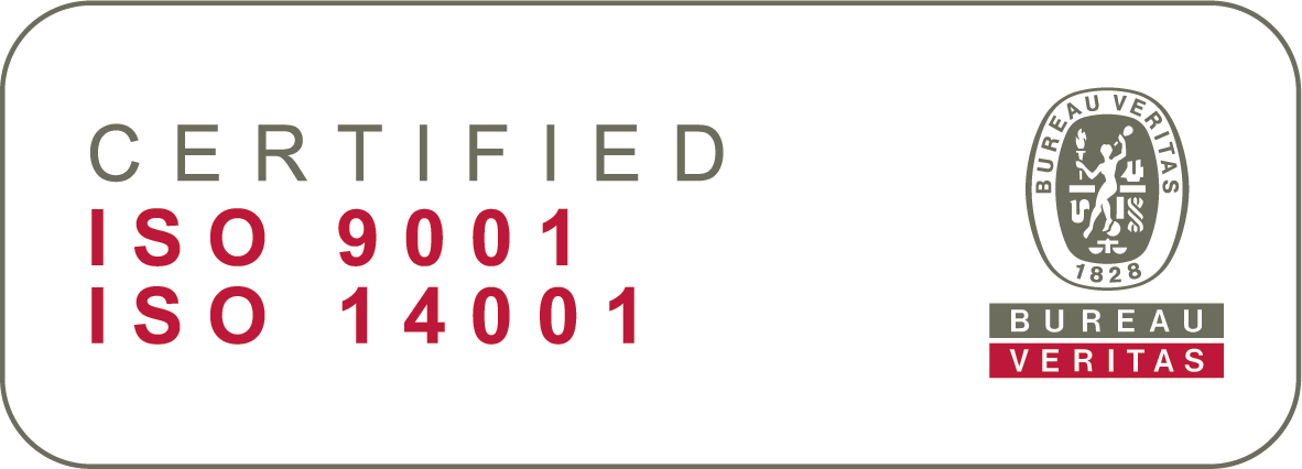 ISO 9001 and ISO 14001 certified